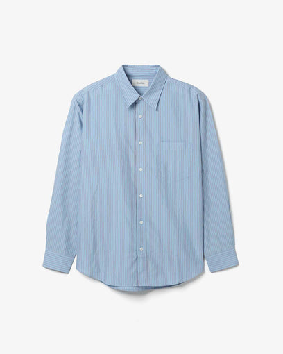 SILK COTTON STRIPE SHIRT