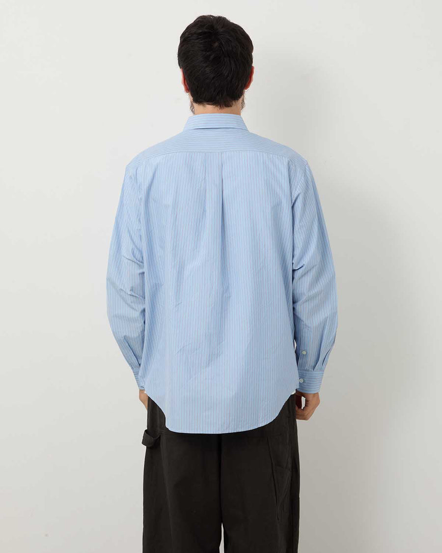 トップス ErniePalo Silk Cotton Stripe Shirt SILK COTTON STRIPE SHIRT – COVERCHORD