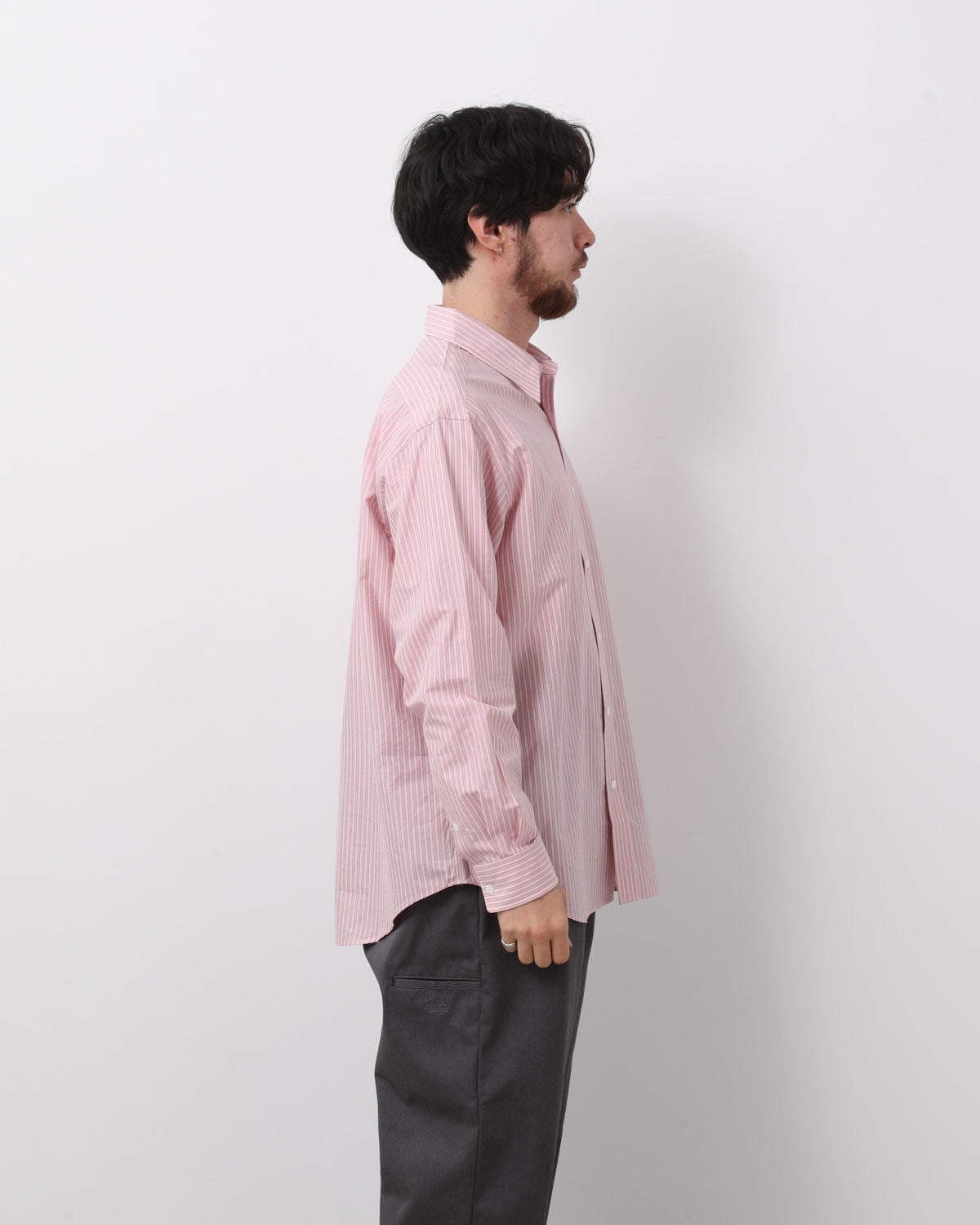 SILK COTTON STRIPE SHIRT