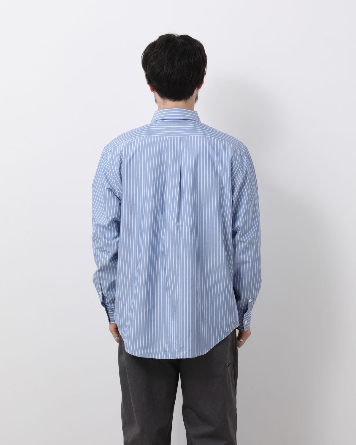 SILK COTTON STRIPE SHIRT