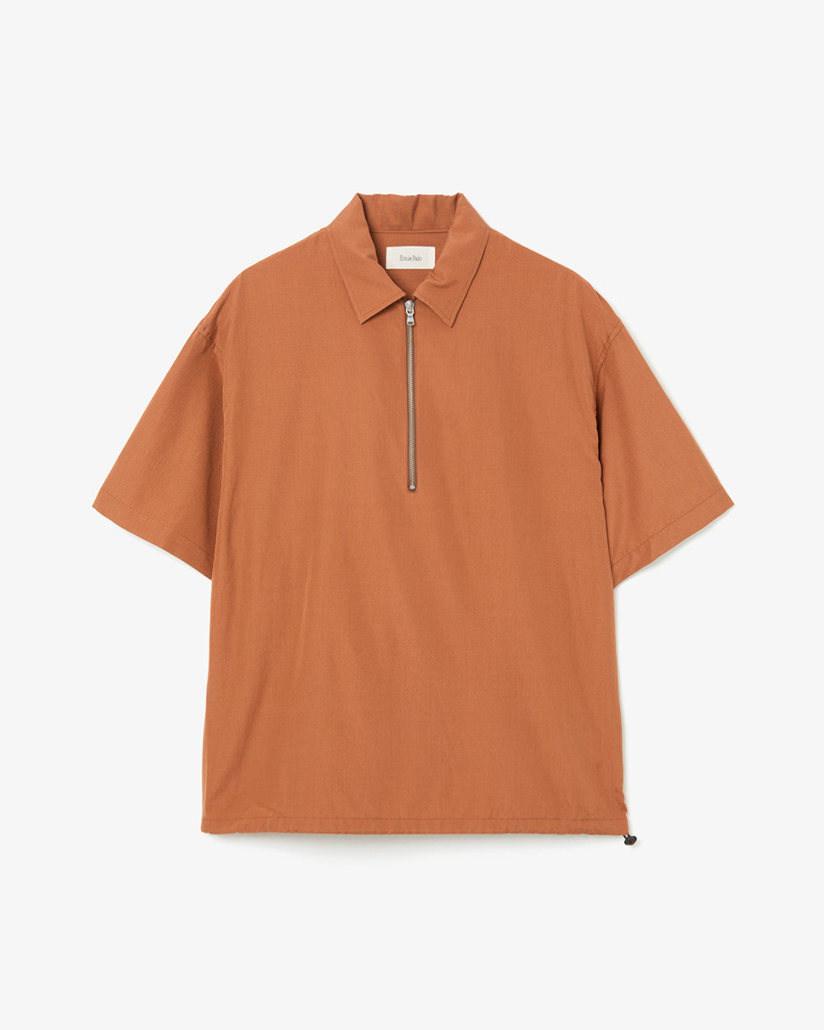 SILK NIDOM HALF ZIP S/S SHIRT