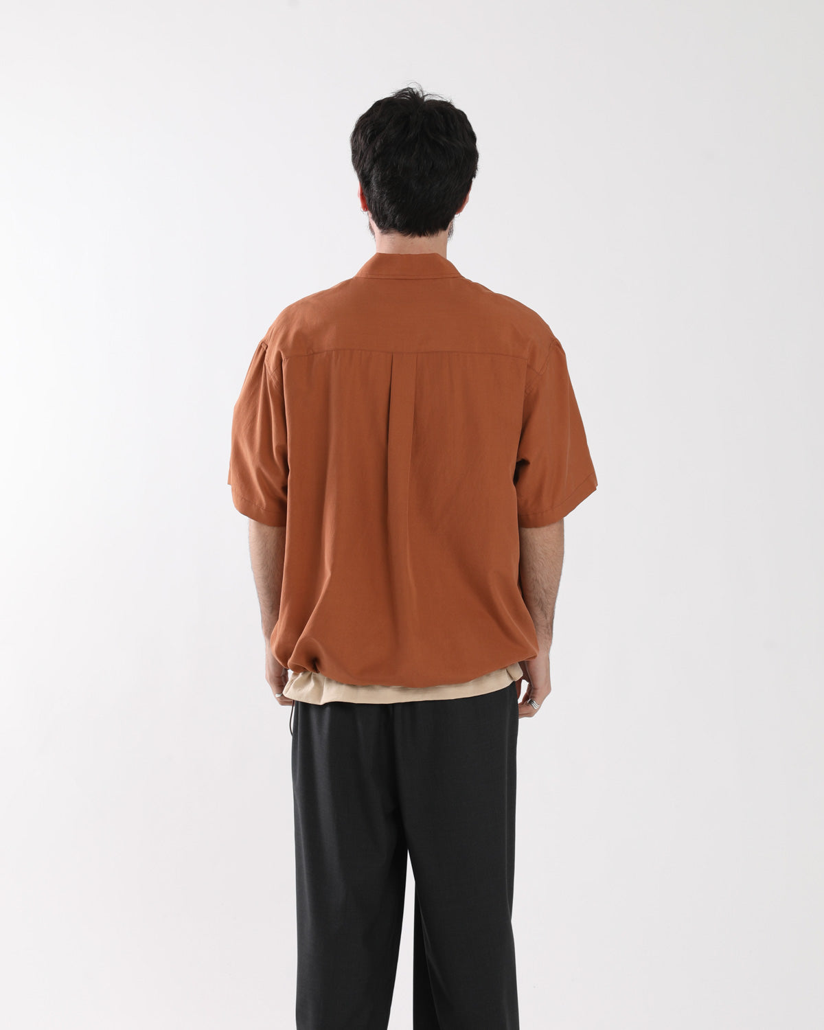 SILK NIDOM HALF ZIP S/S SHIRT