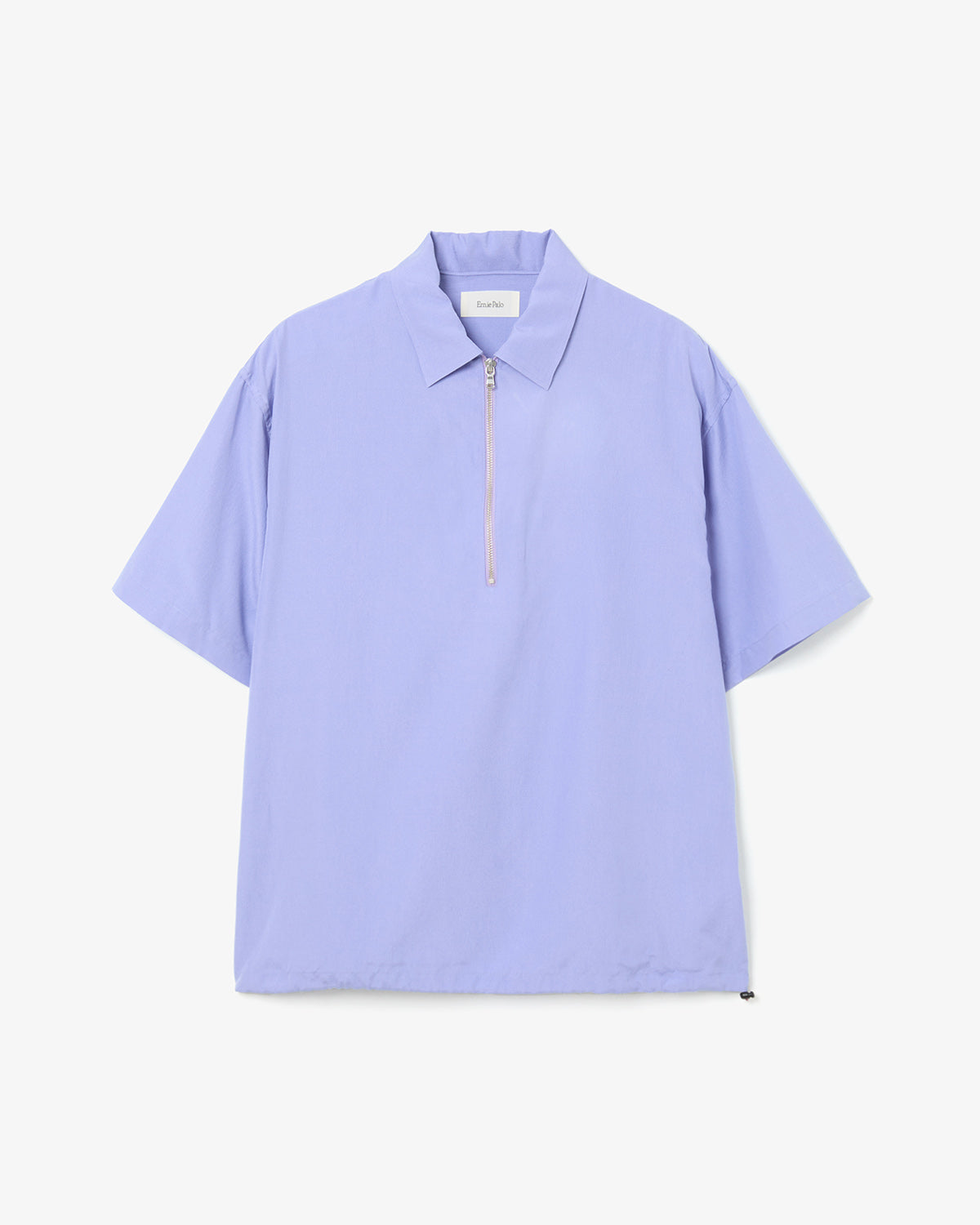 SILK NIDOM HALF ZIP S/S SHIRT