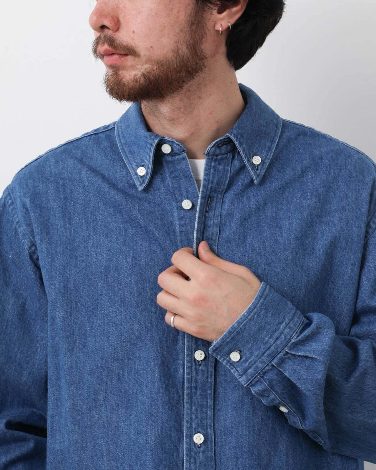 WASHED DENIM BD SHIRT