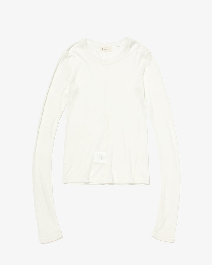 SHEER RIB CREW NECK L/S