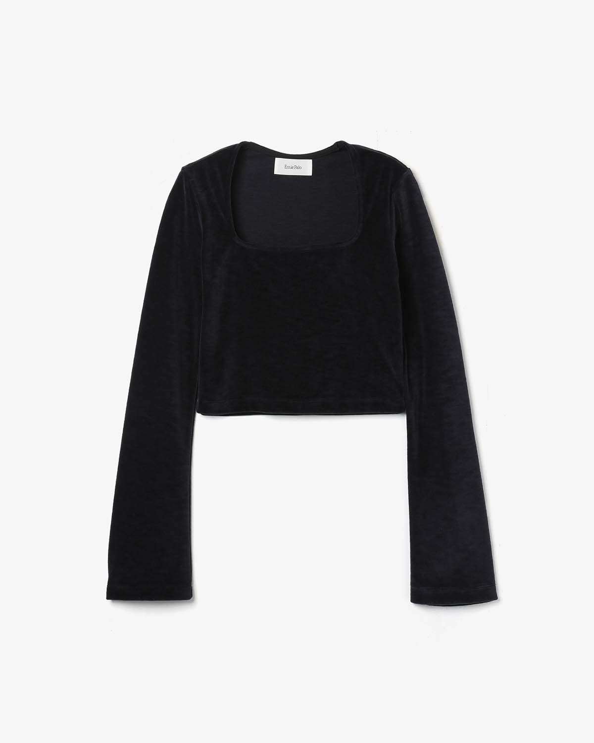 VELOR SQUARE NECK LONG SLEEVE