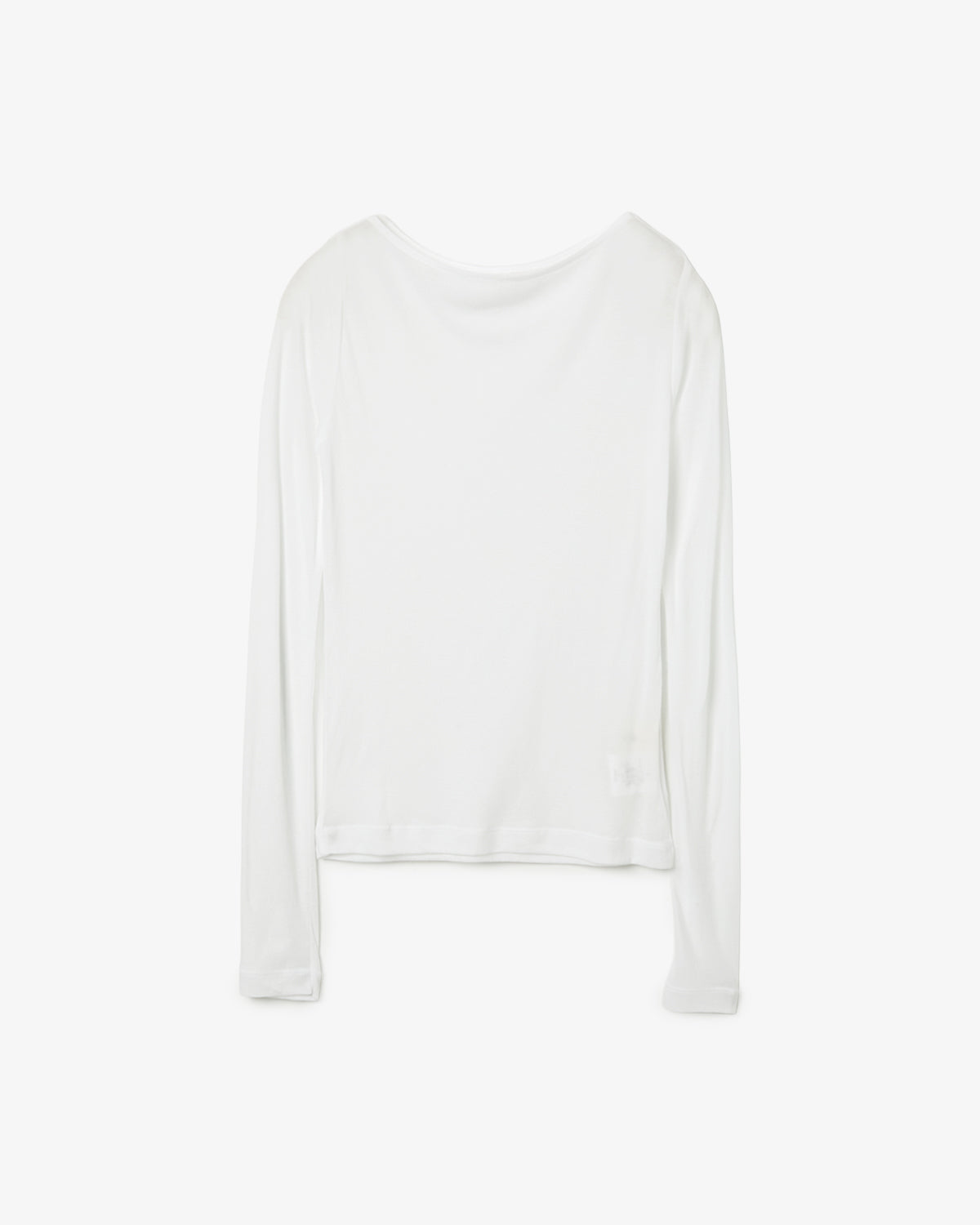 SHEER RIB BOAT NECK L/S T-SHIRT