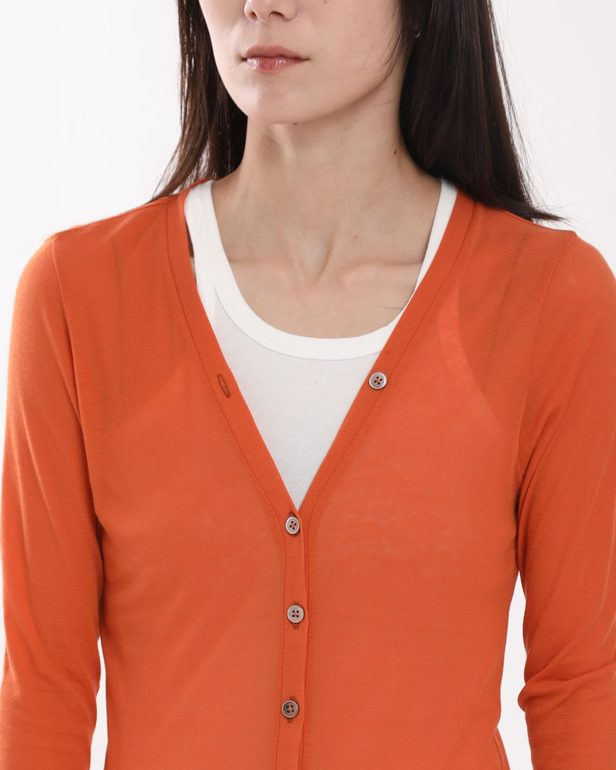 SHEER RIB CARDIGAN