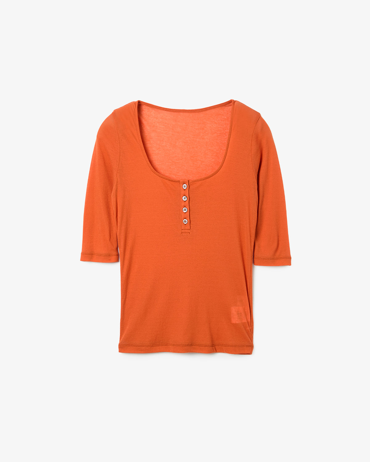 SHEER RIB HENRY T-SHIRT