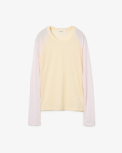 SWITCHING COLOR L/S T-SHIRT