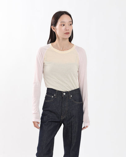 SWITCHING COLOR L/S T-SHIRT