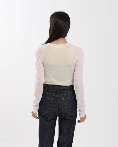 SWITCHING COLOR L/S T-SHIRT