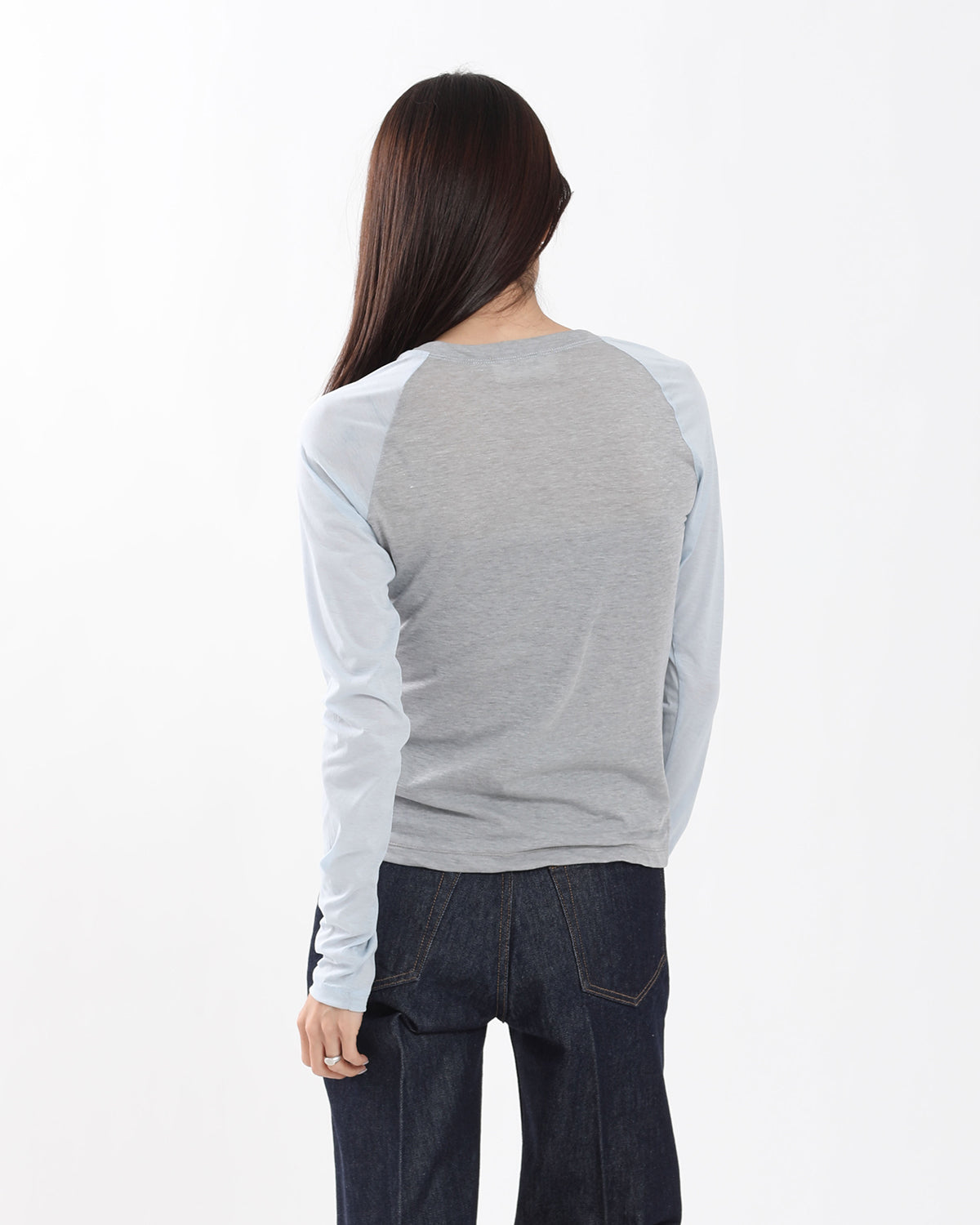 SWITCHING COLOR L/S T-SHIRT