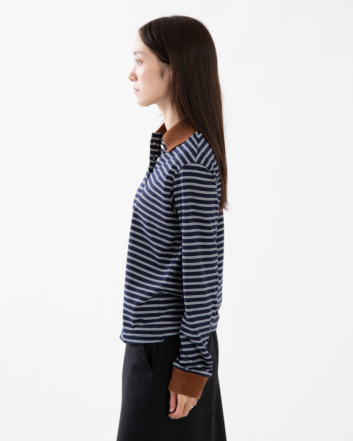 BORDER POLO L/S T-SHIRT