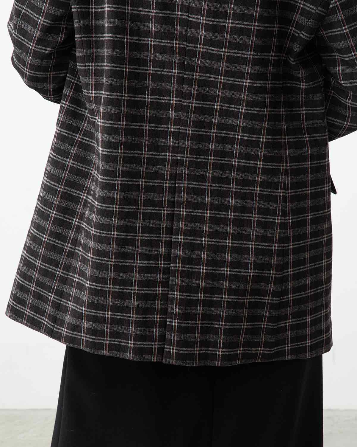 WASHABLE WOOL CHECK JACKET