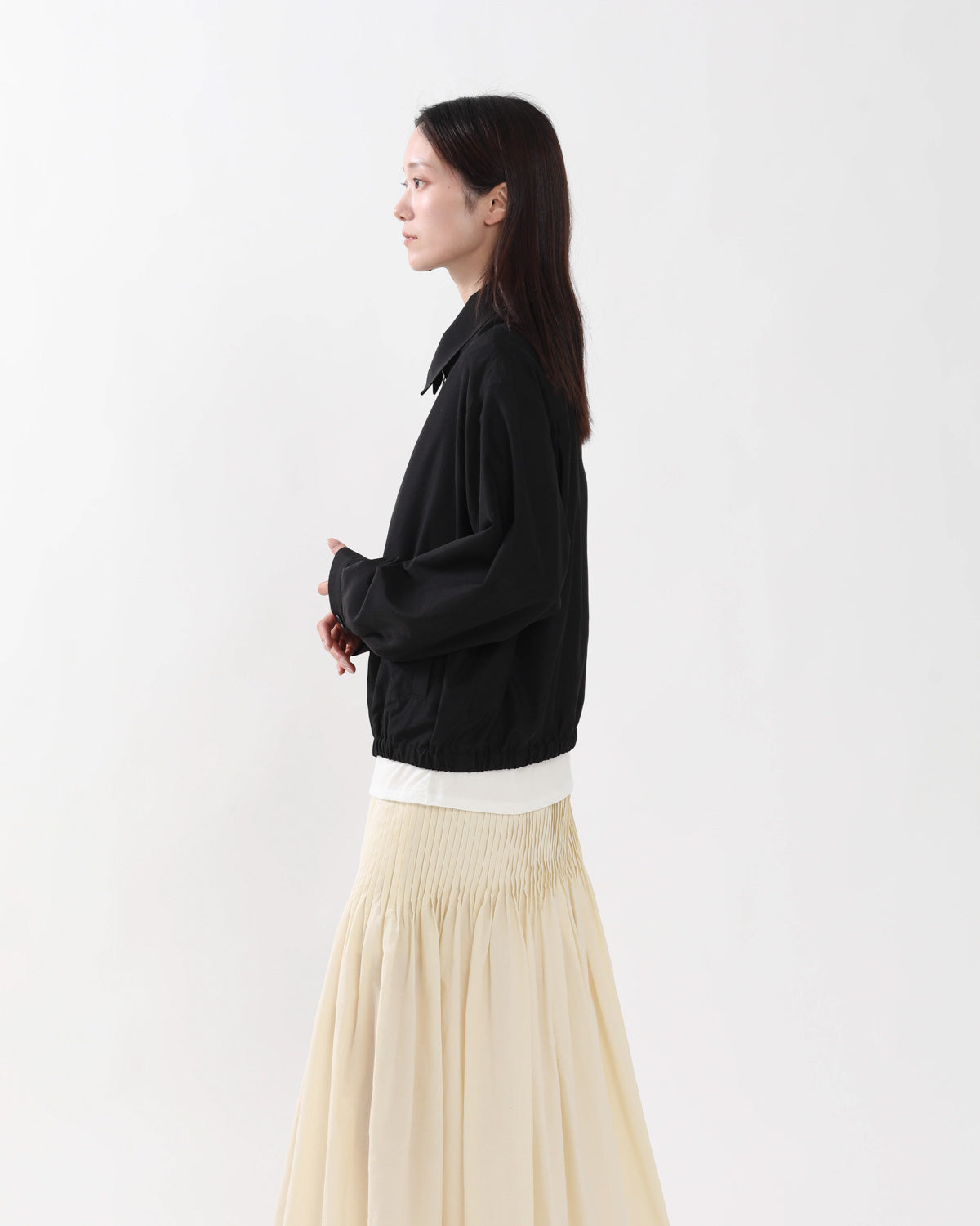SILK ZIP BLOUSON