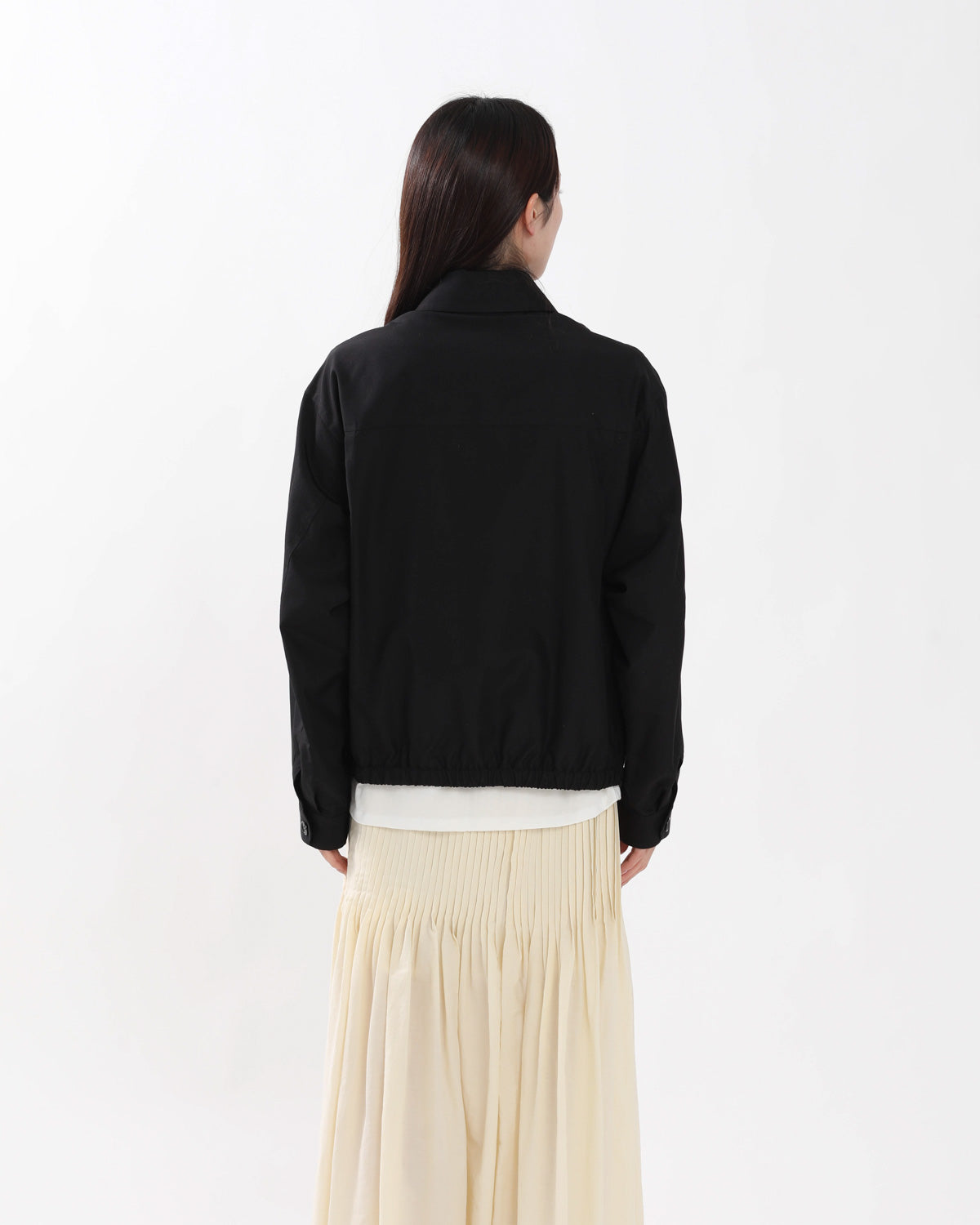 SILK ZIP BLOUSON