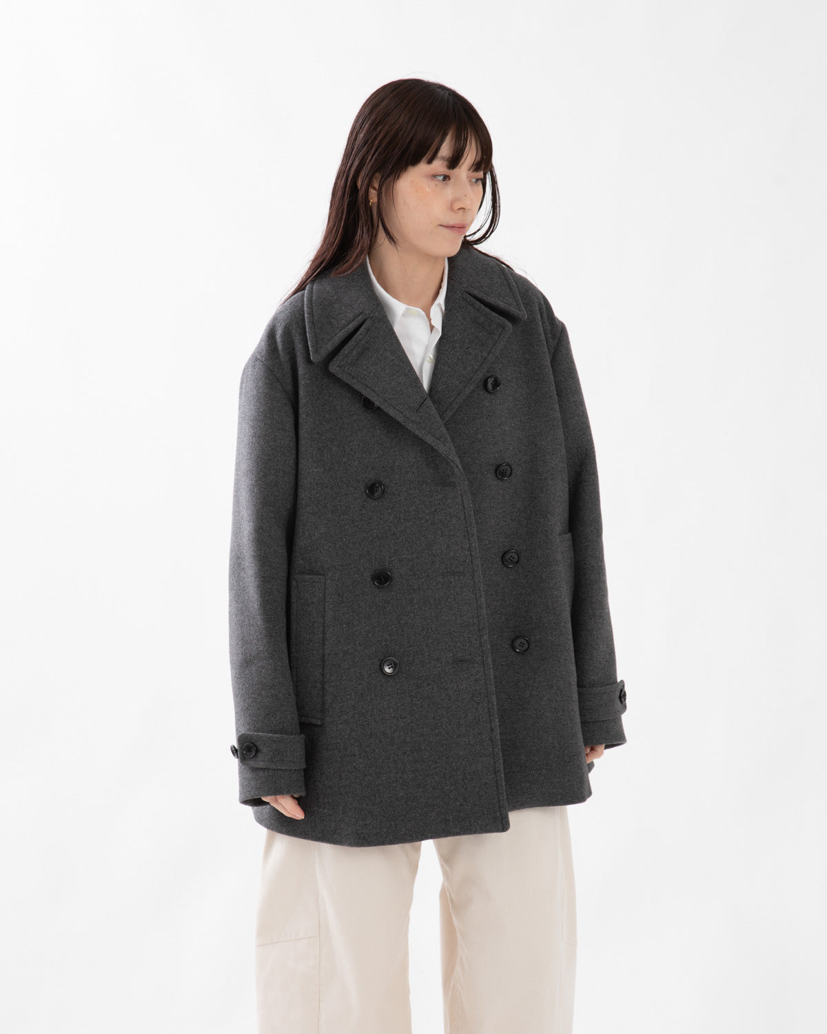MELTON PEA COAT