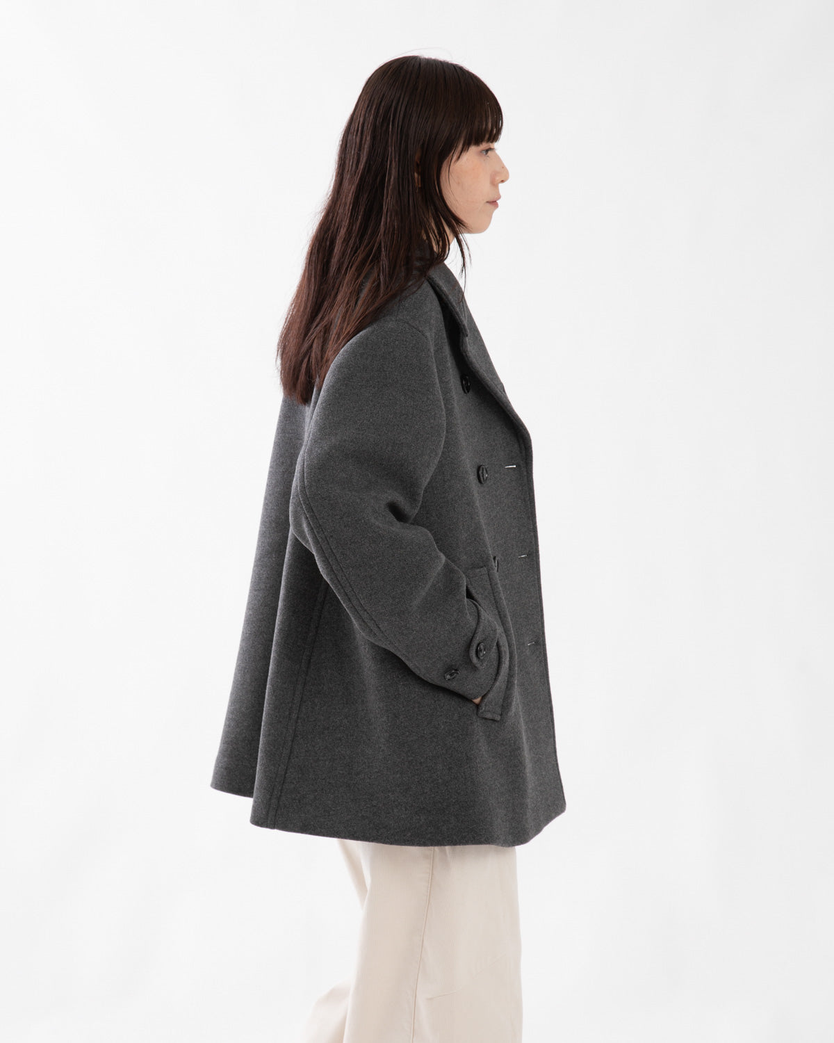 MELTON PEA COAT