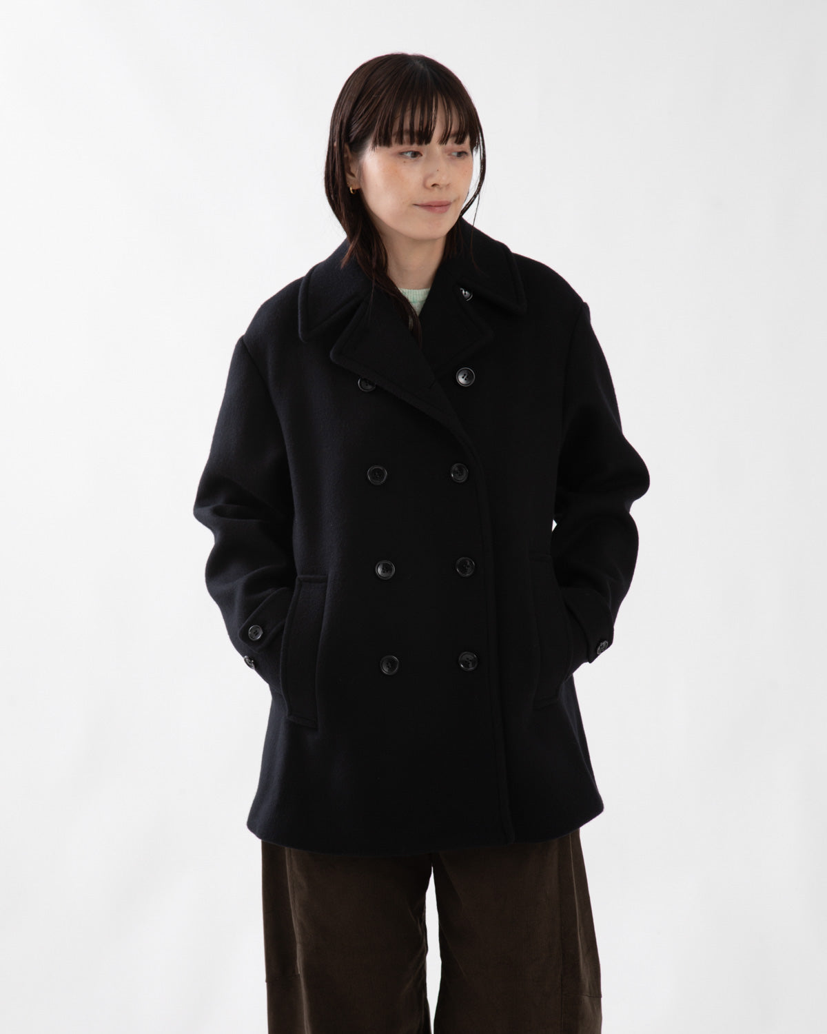 MELTON PEA COAT