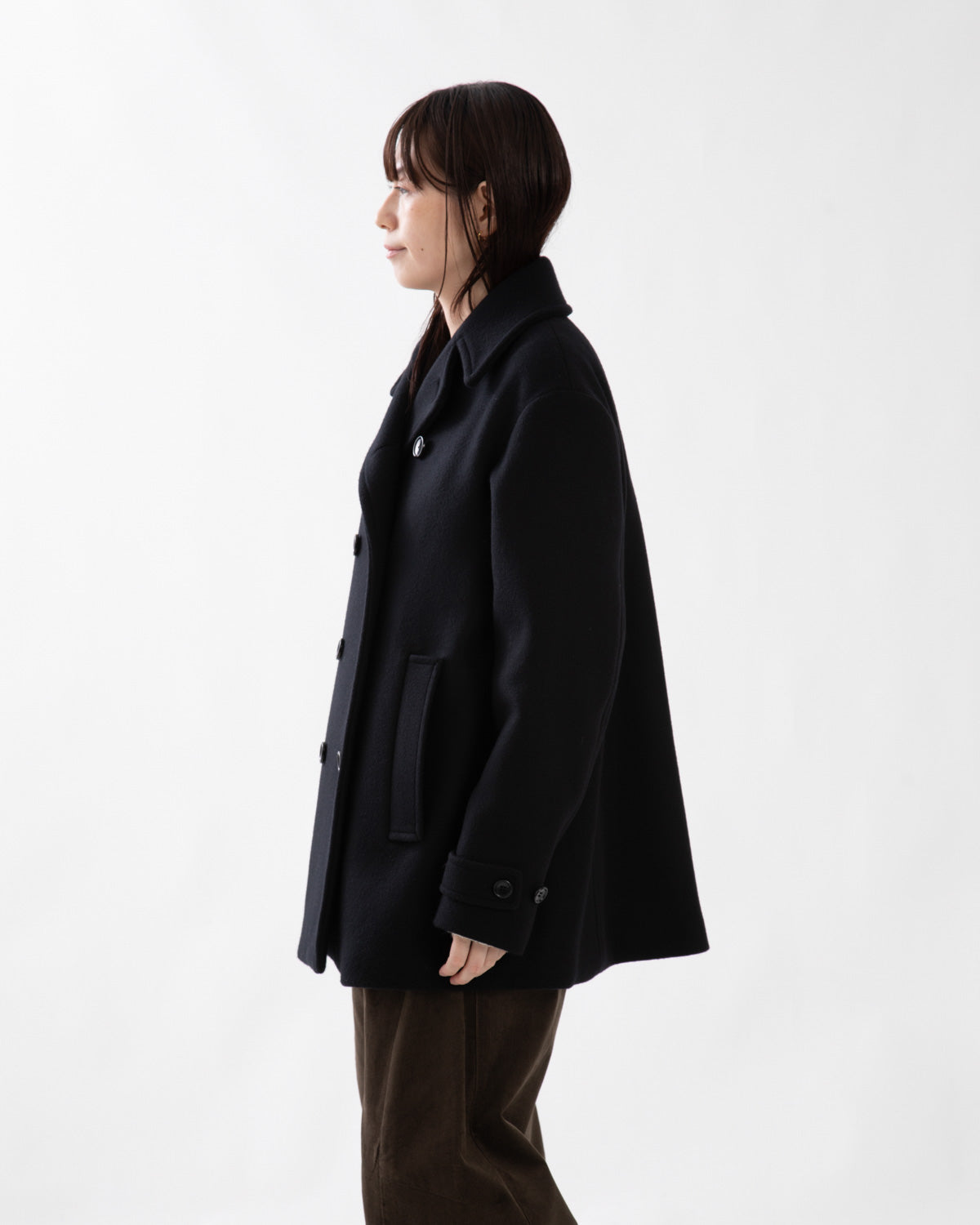 MELTON PEA COAT