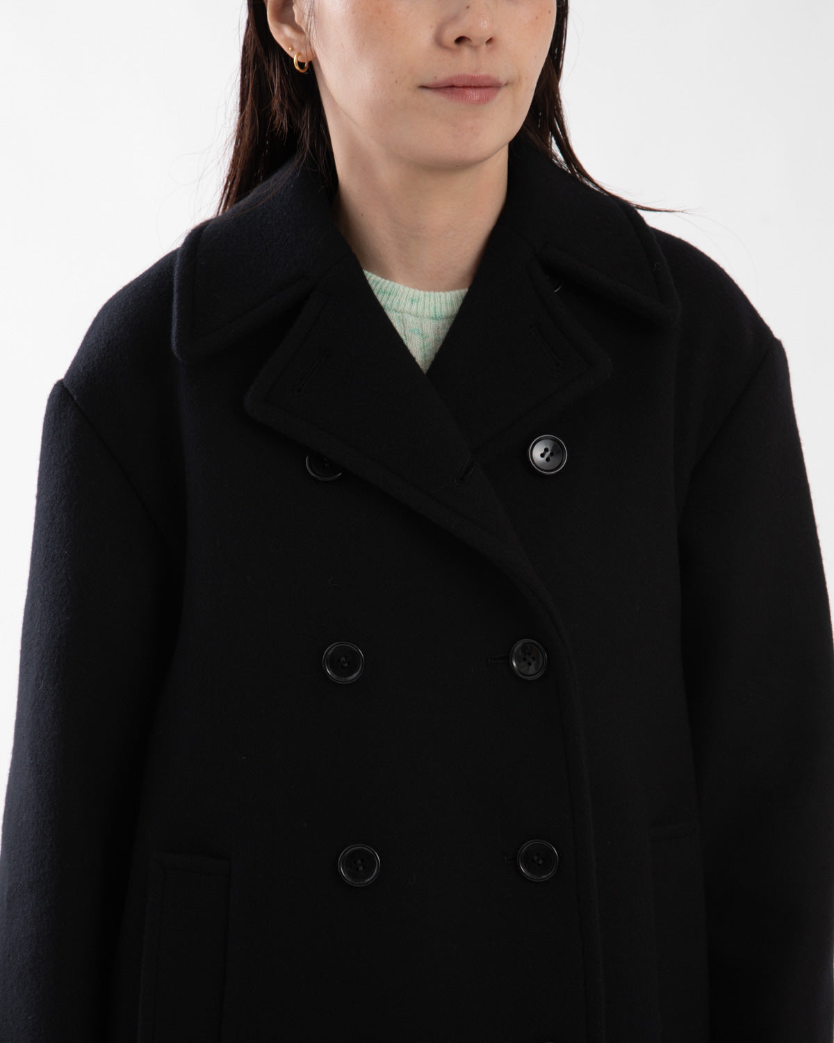 MELTON PEA COAT