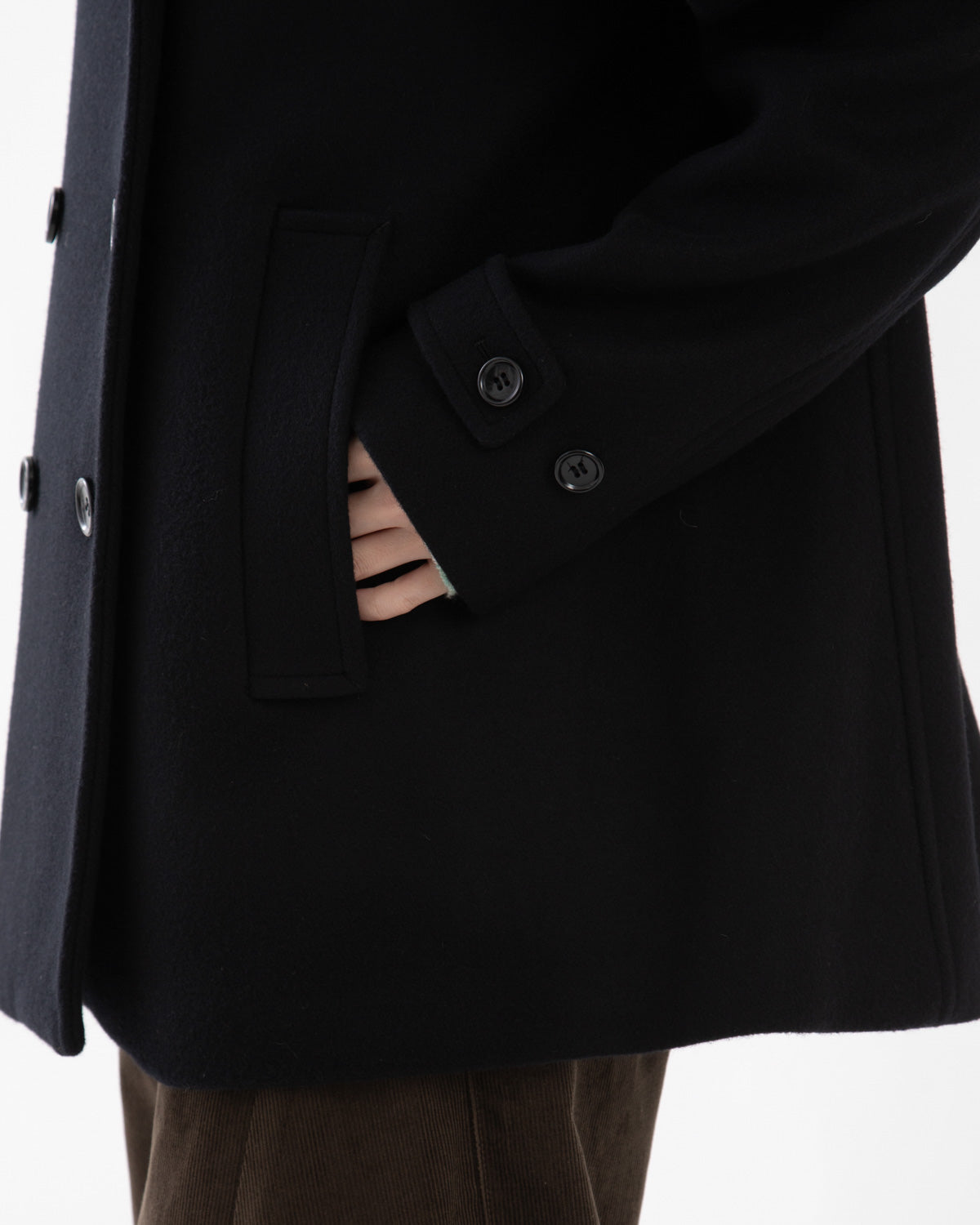MELTON PEA COAT