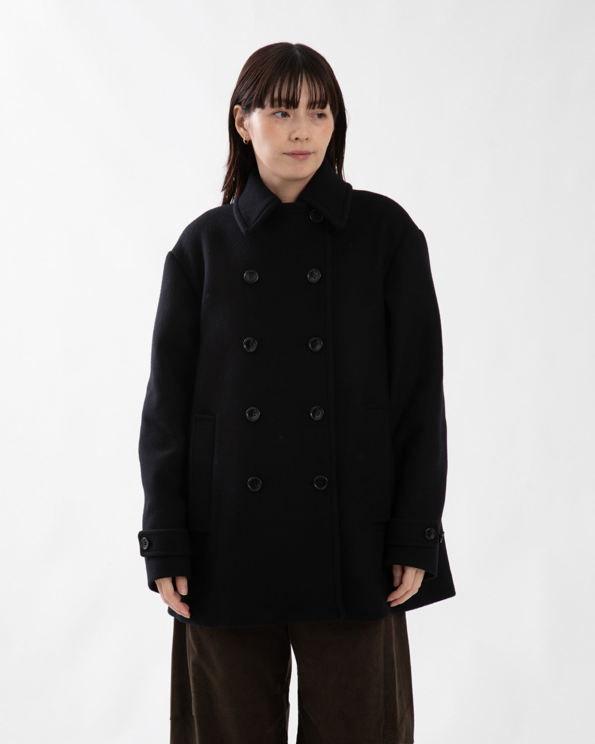 MELTON PEA COAT