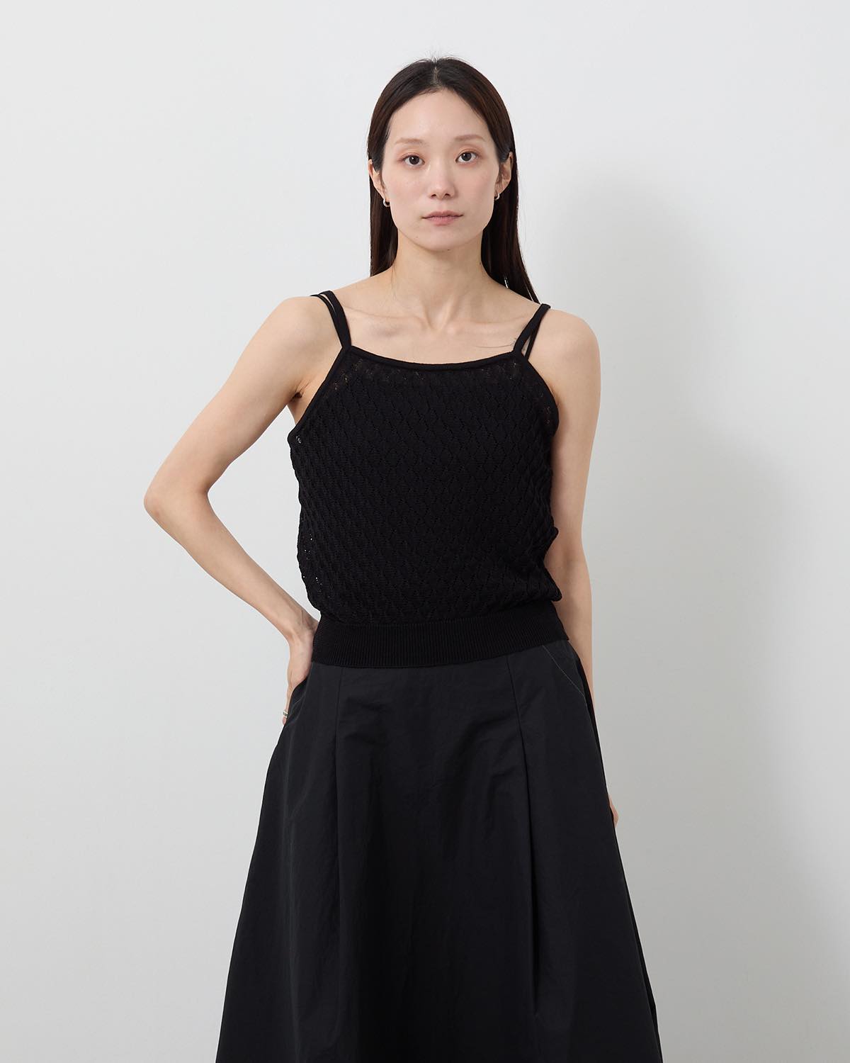 OPEN WORK KNIT CAMISOLE