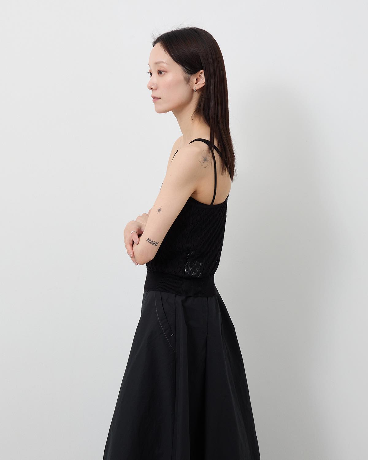 OPEN WORK KNIT CAMISOLE