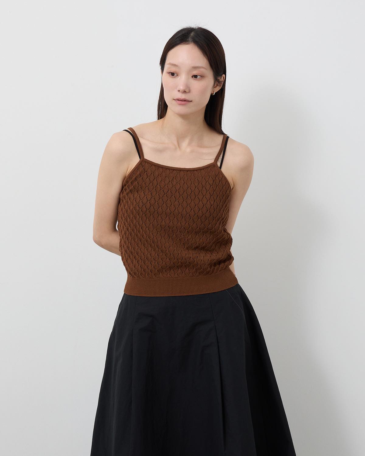 OPEN WORK KNIT CAMISOLE