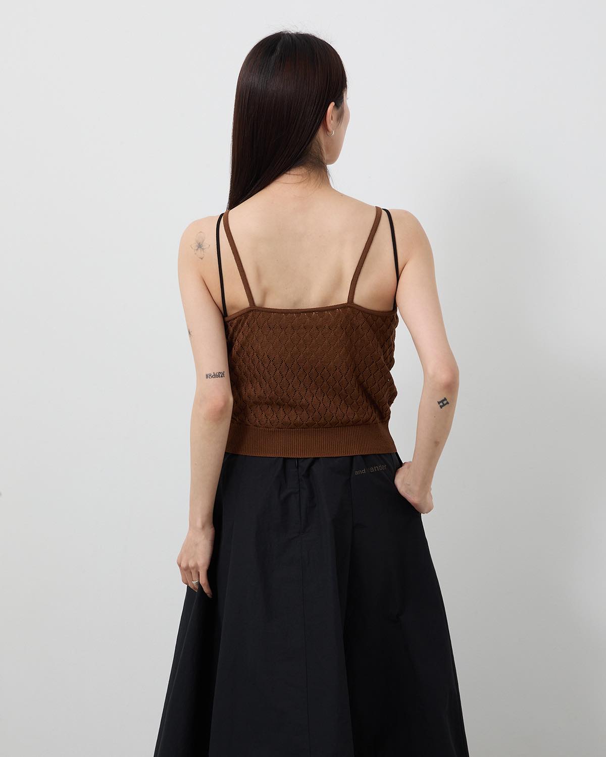 OPEN WORK KNIT CAMISOLE