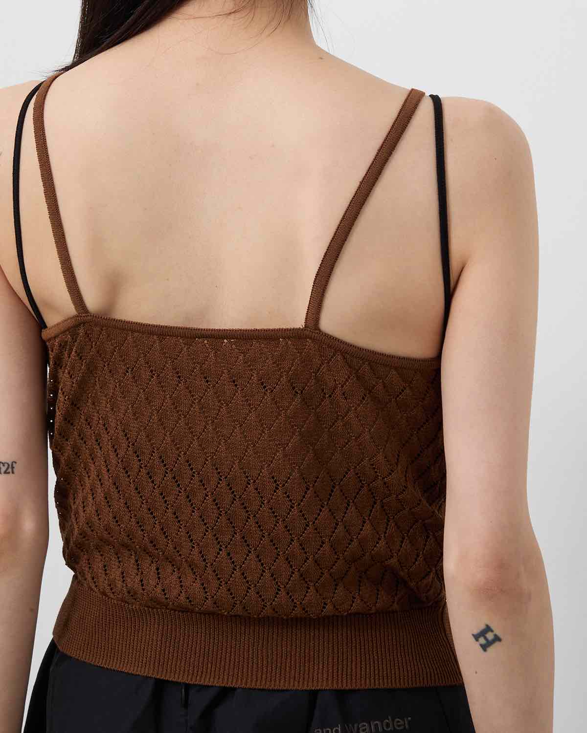 OPEN WORK KNIT CAMISOLE