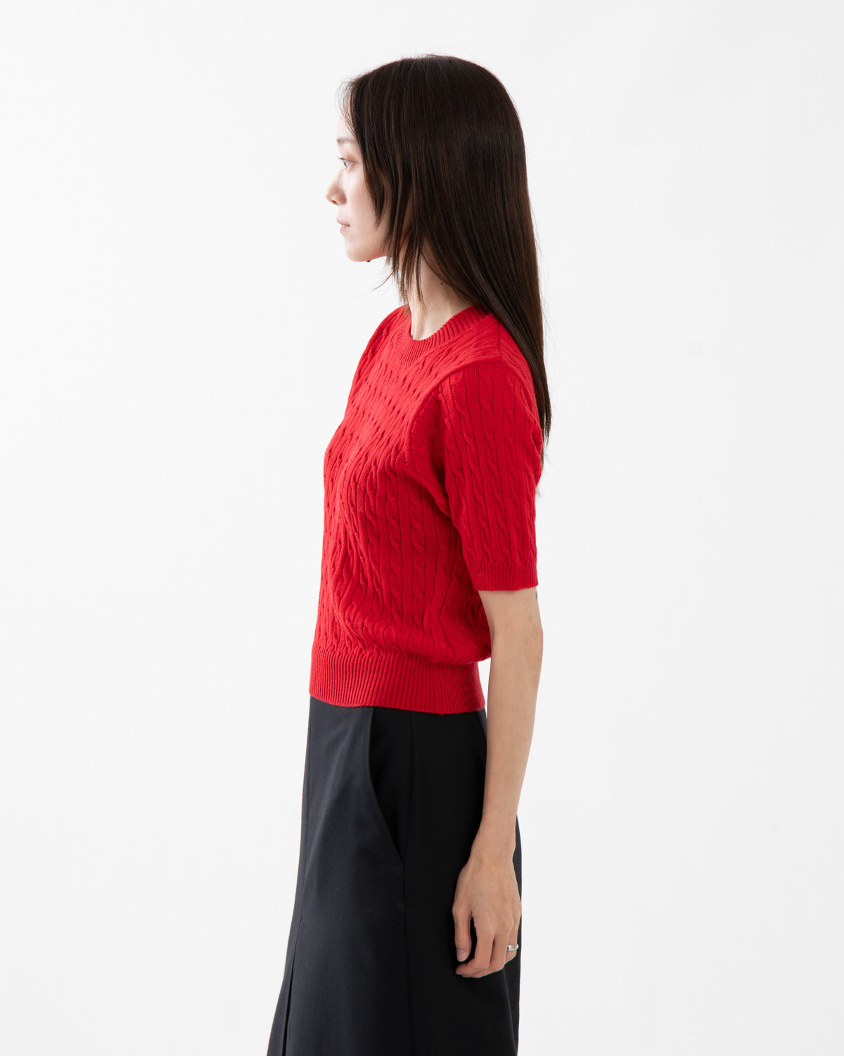 ERNIE PALO X TAN CABLE HALF SLEEVE KNIT