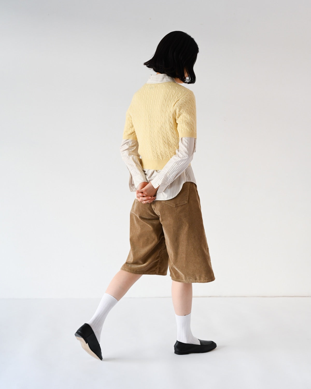 ERNIE PALO X TAN CABLE HALF SLEEVE KNIT