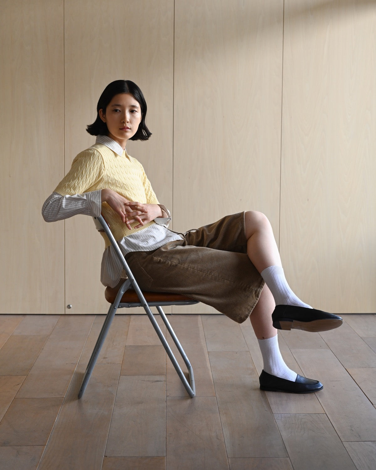 ERNIE PALO X TAN CABLE HALF SLEEVE KNIT