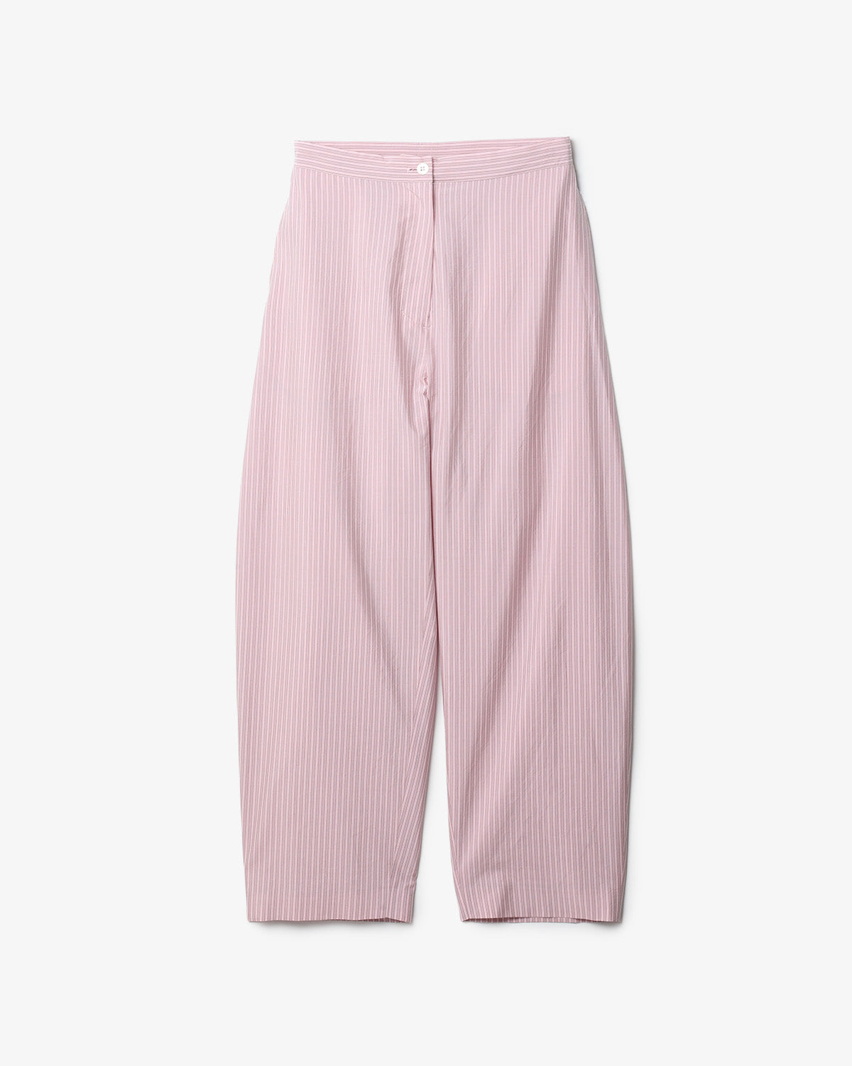 SILK COTTON STRIPE EASY CURVE PANTS (WOMEN'S)