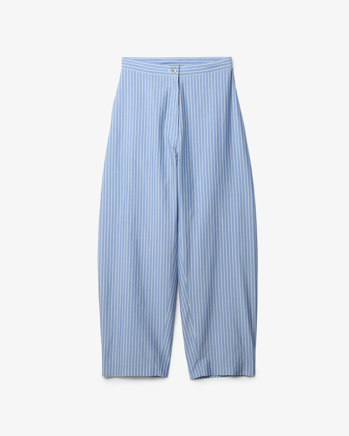 SILK COTTON STRIPE EASY CURVE PANTS (WOMEN'S)