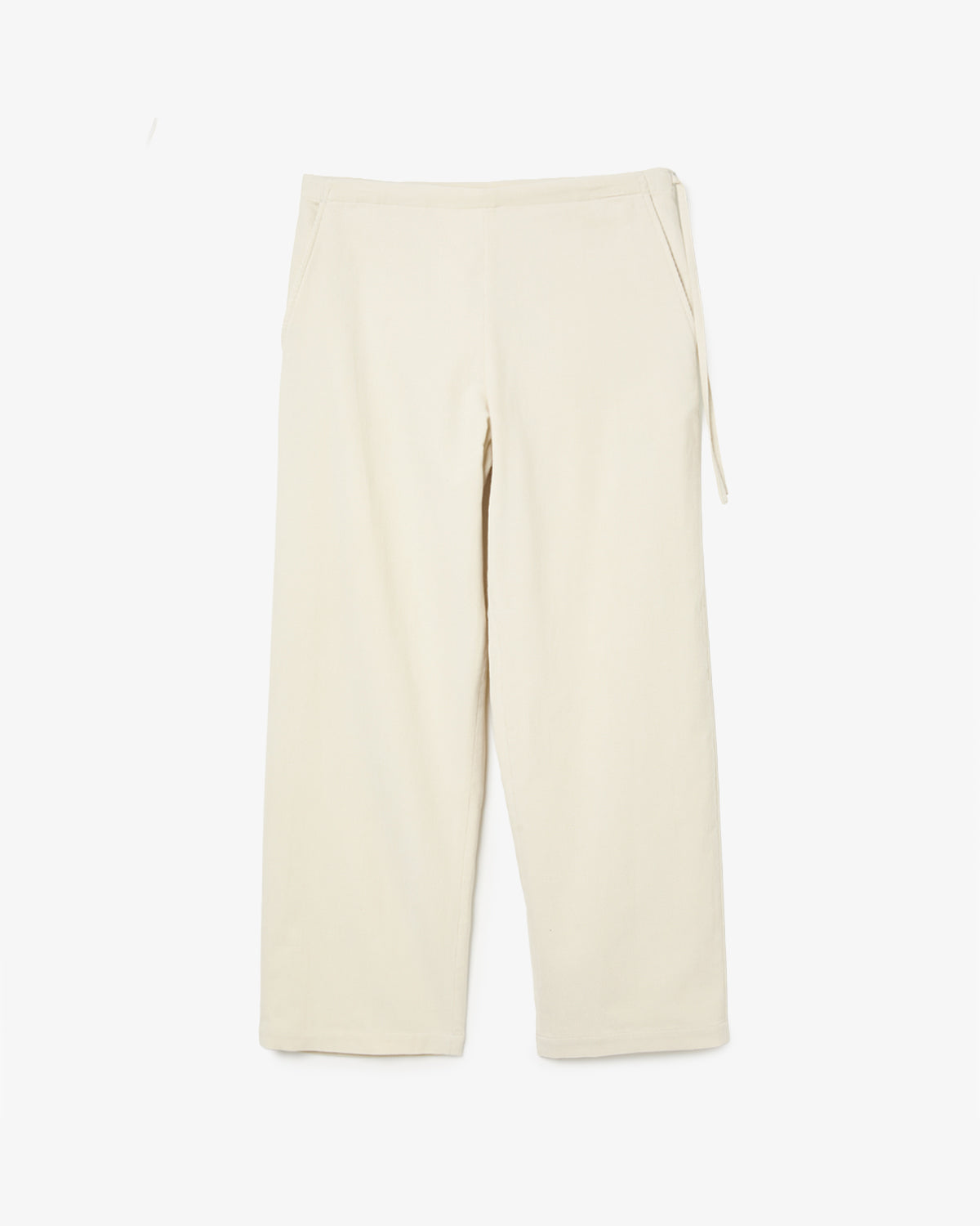CORDUROY SIDE TIE EASY PANTS
