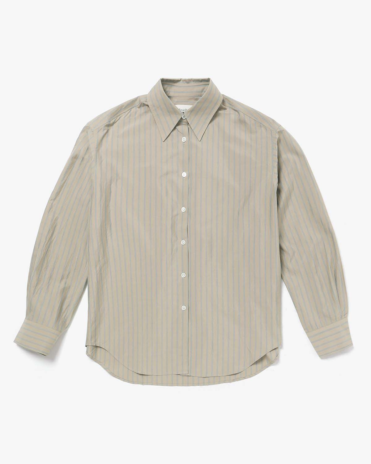 SILK COTTON STRIPE SHIRT