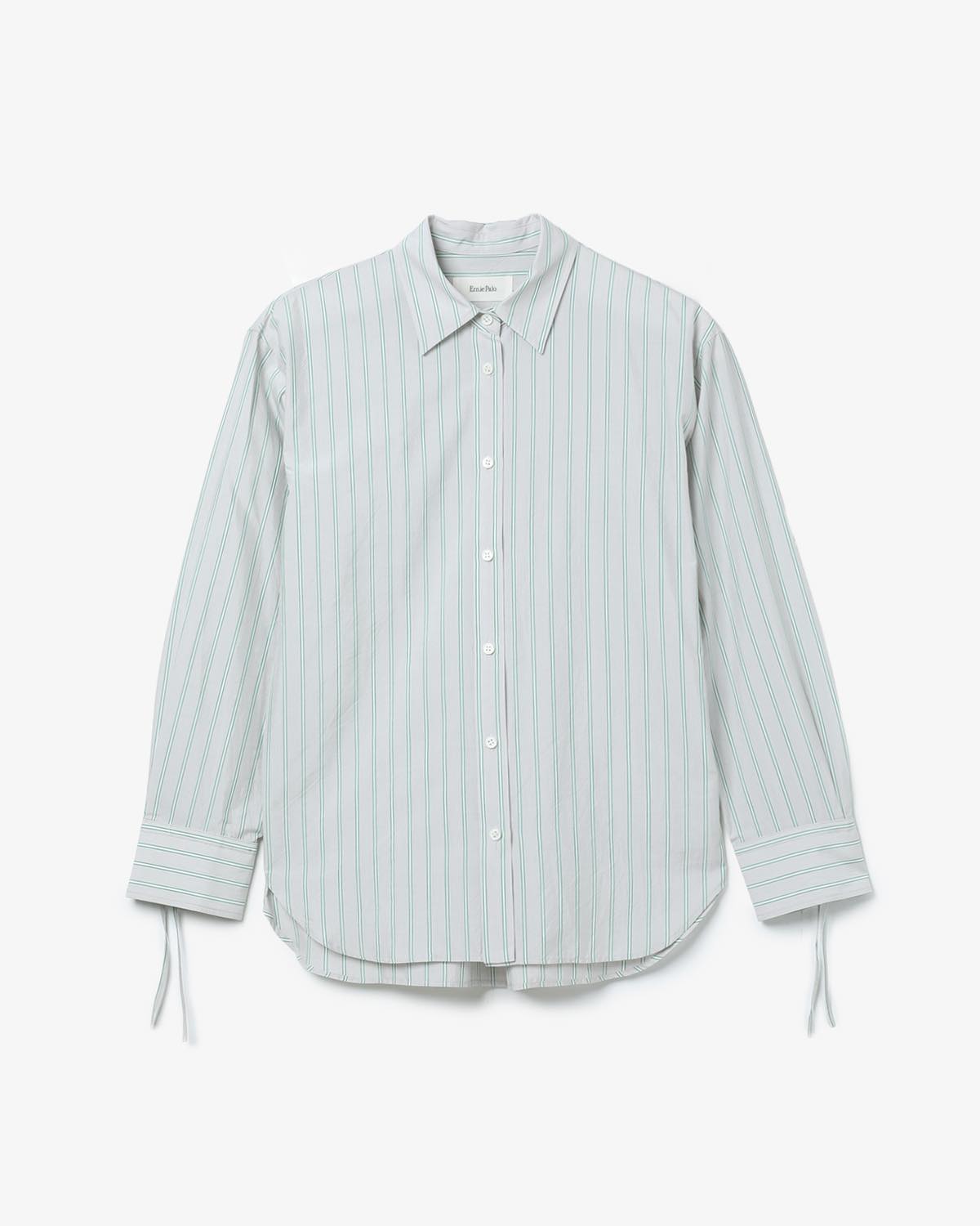トップス Ernie Palo SILK COTTON STRIPE SHIRT SILK COTTON STRIPE SHIRT – COVERCHORD