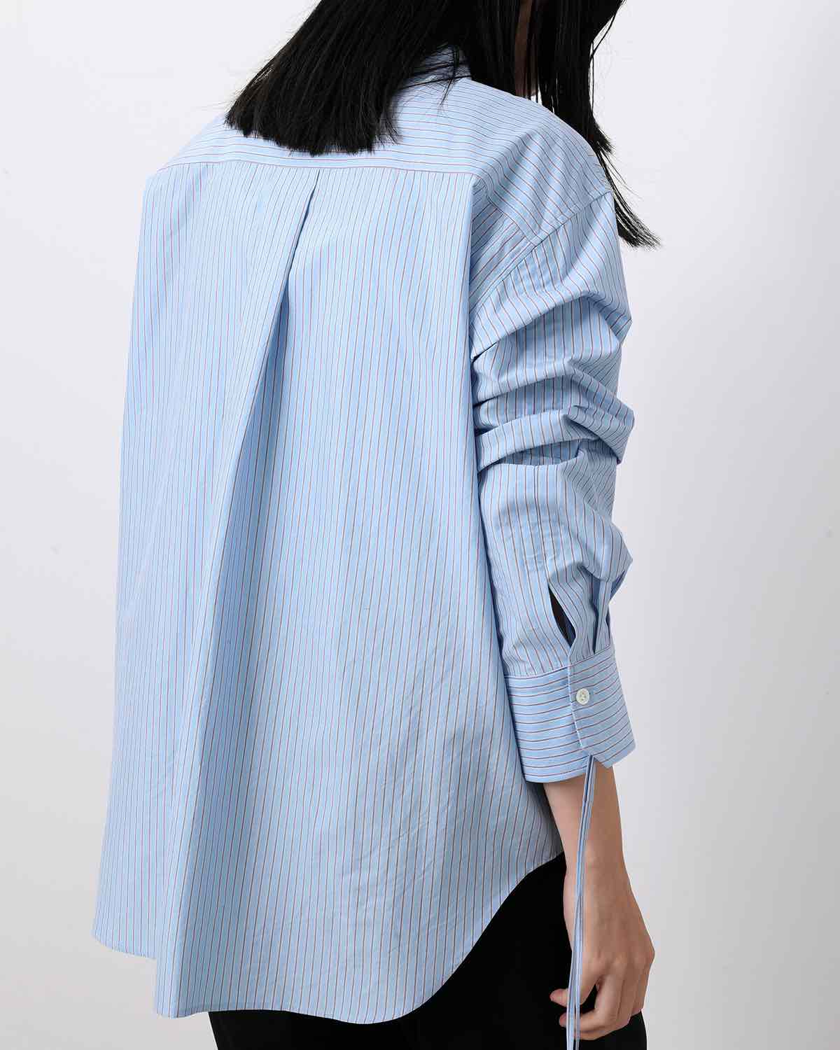 SILK COTTON STRIPE SHIRT