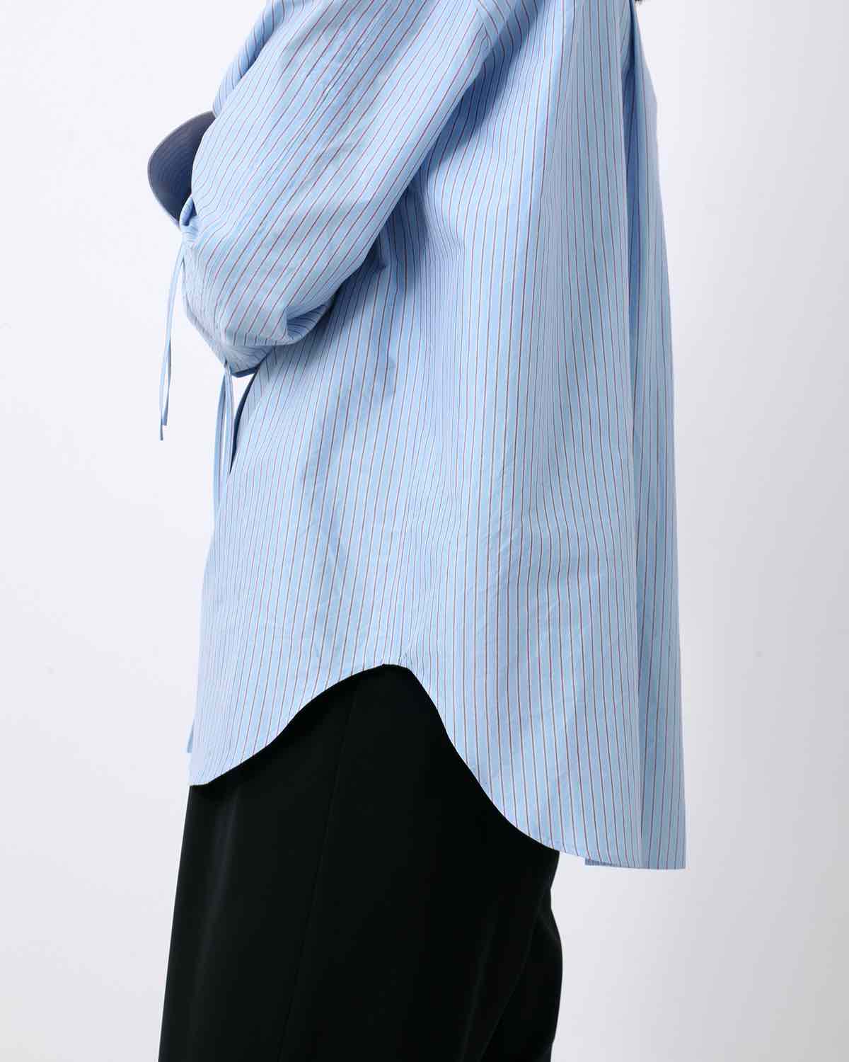SILK COTTON STRIPE SHIRT