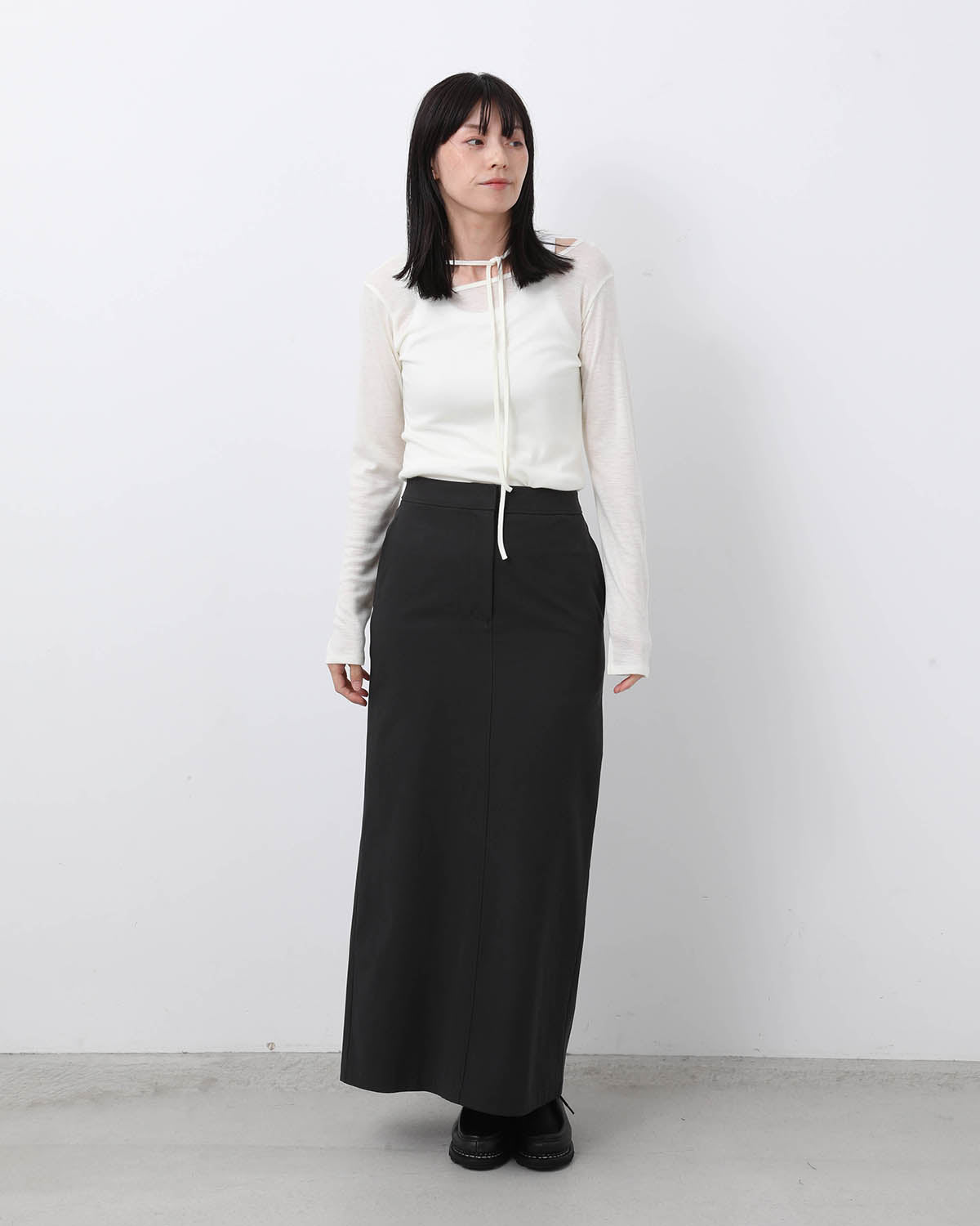 NIDOM GABARDINE LONG SKIRT