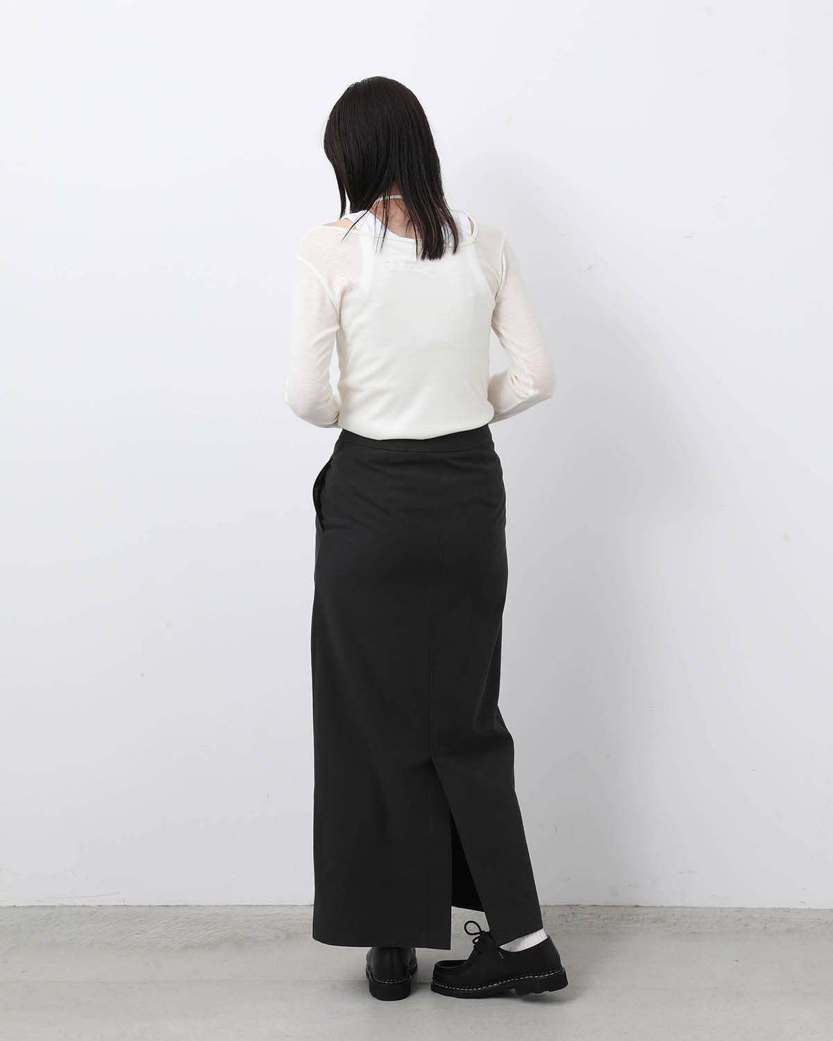 NIDOM GABARDINE LONG SKIRT