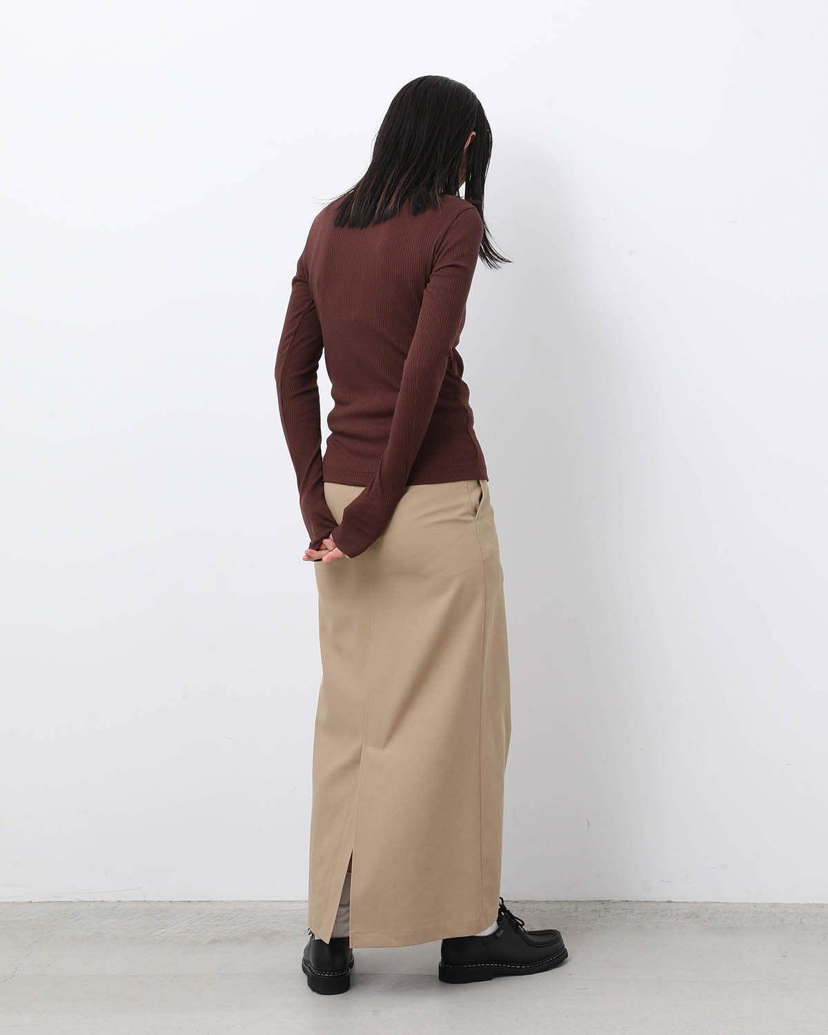 NIDOM GABARDINE LONG SKIRT