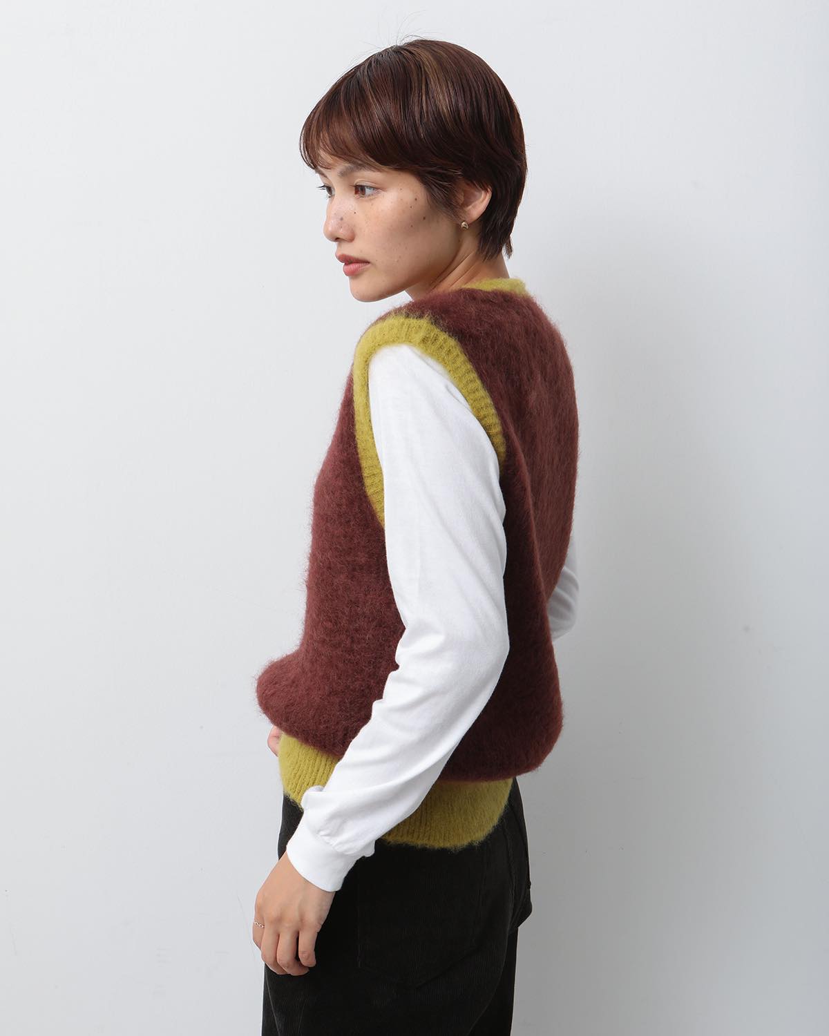 MOHAIR KNIT VEST