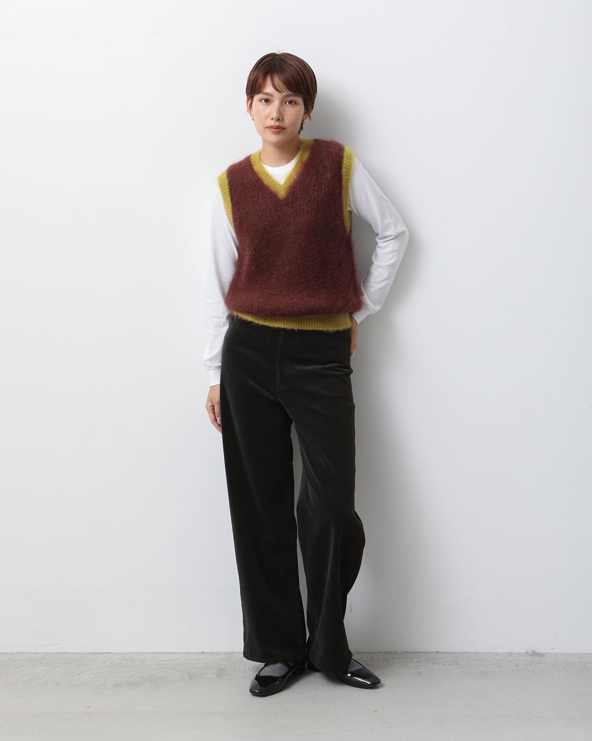 MOHAIR KNIT VEST