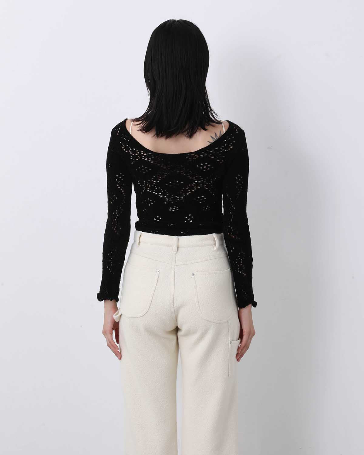 SILK VELVET LACE BODYSUIT