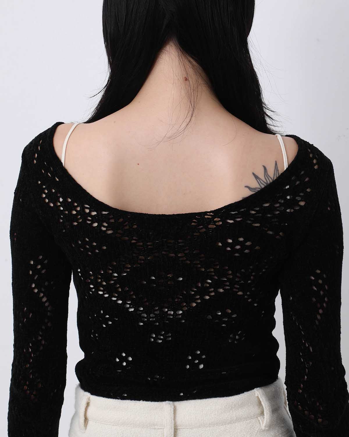 SILK VELVET LACE BODYSUIT